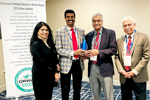 Suhasini Ganta, Roman Ganta, T.G. Nagaraja and MM Chengappa