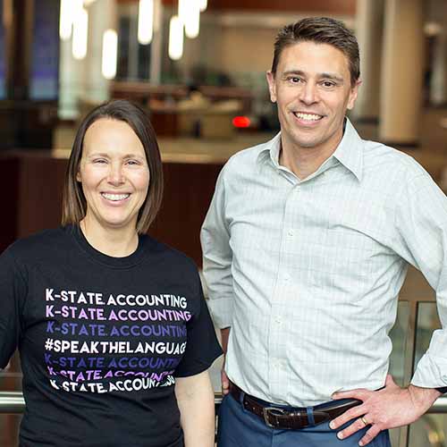 Sheila Coomes, Director of the Vern & Joan Herbel Accounting Academy and Brett Wilkinson, Department Head, Accounting