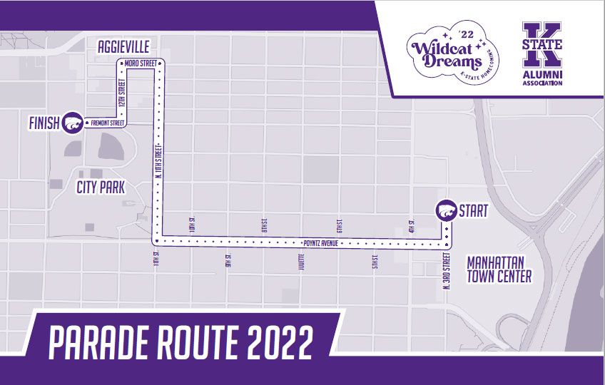 Route for the Homecoming Parade