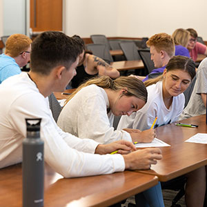 The College of Business Jump Start program helps transfer students transition to K-State.