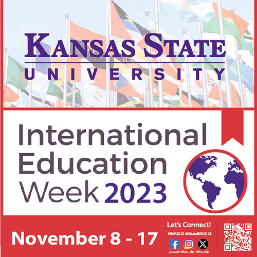 KStateIEW2023 Square logo with QR code