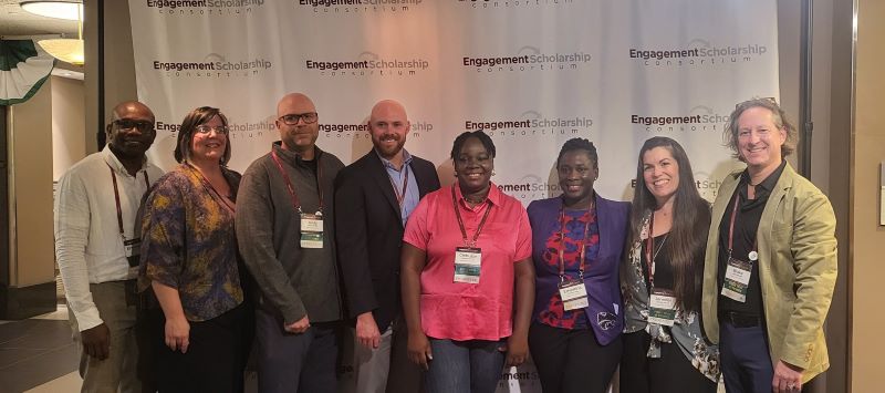 ESC Conference Participants Pictured (from left to right): Emmanuel Jeje, Katie Kingery-Page, Andy Wefald, Josh Brewer, Chibuzor Azubuike, Ernestina Wiafe, Jennifer Clancey, and Blake Belanger.