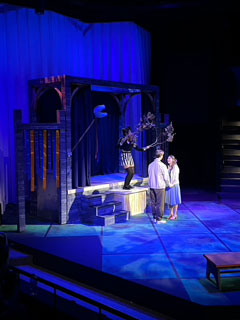 Theatre students Rachel Kuenzi, Drew Scrivner and Belle Chavey in "The Fantasticks"