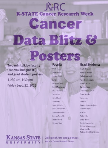 Data Blitz in Union 11:30-1:30 Friday Sept. 22