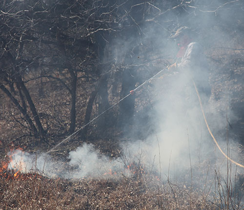 Smoke is not only a concern on the burn site.