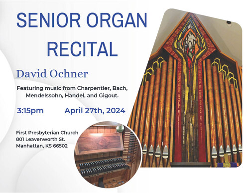 Senior Organ Recital Poster