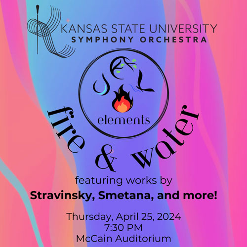 Digital artwork for K-State Symphony Orchestra final concert