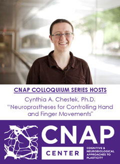 Headshot of CNAP hosted speaker, Cynthia Chestek, Ph.D..