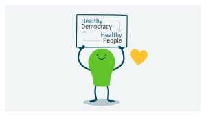 logo of healthy democracy healthy people logo of healthy democracy healthy people