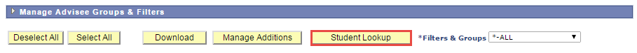 Student Lookup Button