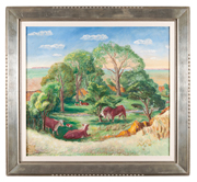 "Kansas Pasture" by John Steuart Curry