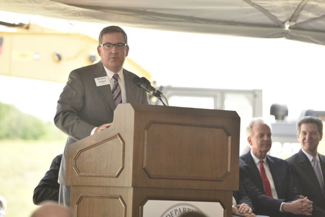 Schulz speaking at NBAF groundbreaking 