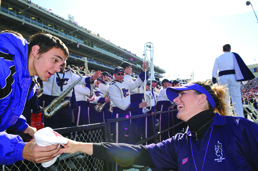 Danni Ruoff and Wildcat fan