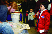 pottery demonstration