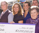 President Schulz and other key supporters celebrate a $5 million gift from the Berneys.