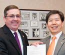 President Schulz and Lee Hyo-Soo, president of Yeungnam University in South Korea.