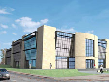 Rendering of the Durland Hall Addition