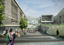 Rendering of the new Seaton Plaza
