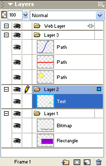 Illustration of Layers Panel showing 3 layers