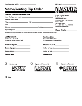 sample routing slip form