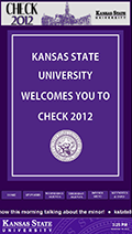 CHECK Conference interactive sign