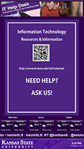 Satellite Help Desk sign