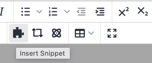 Insert Predefined Snippet Content icon