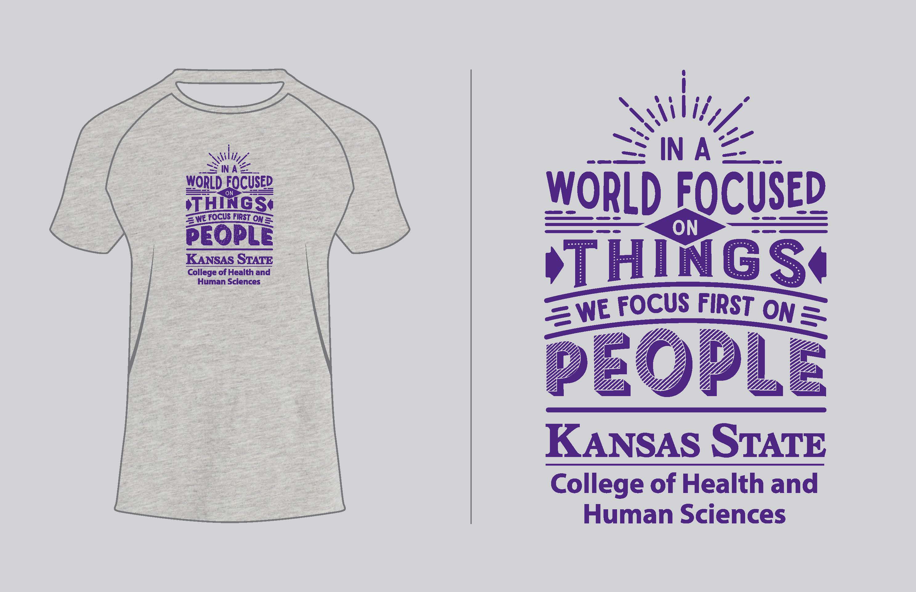 College of Health and Human Sciences name change t-shirt design