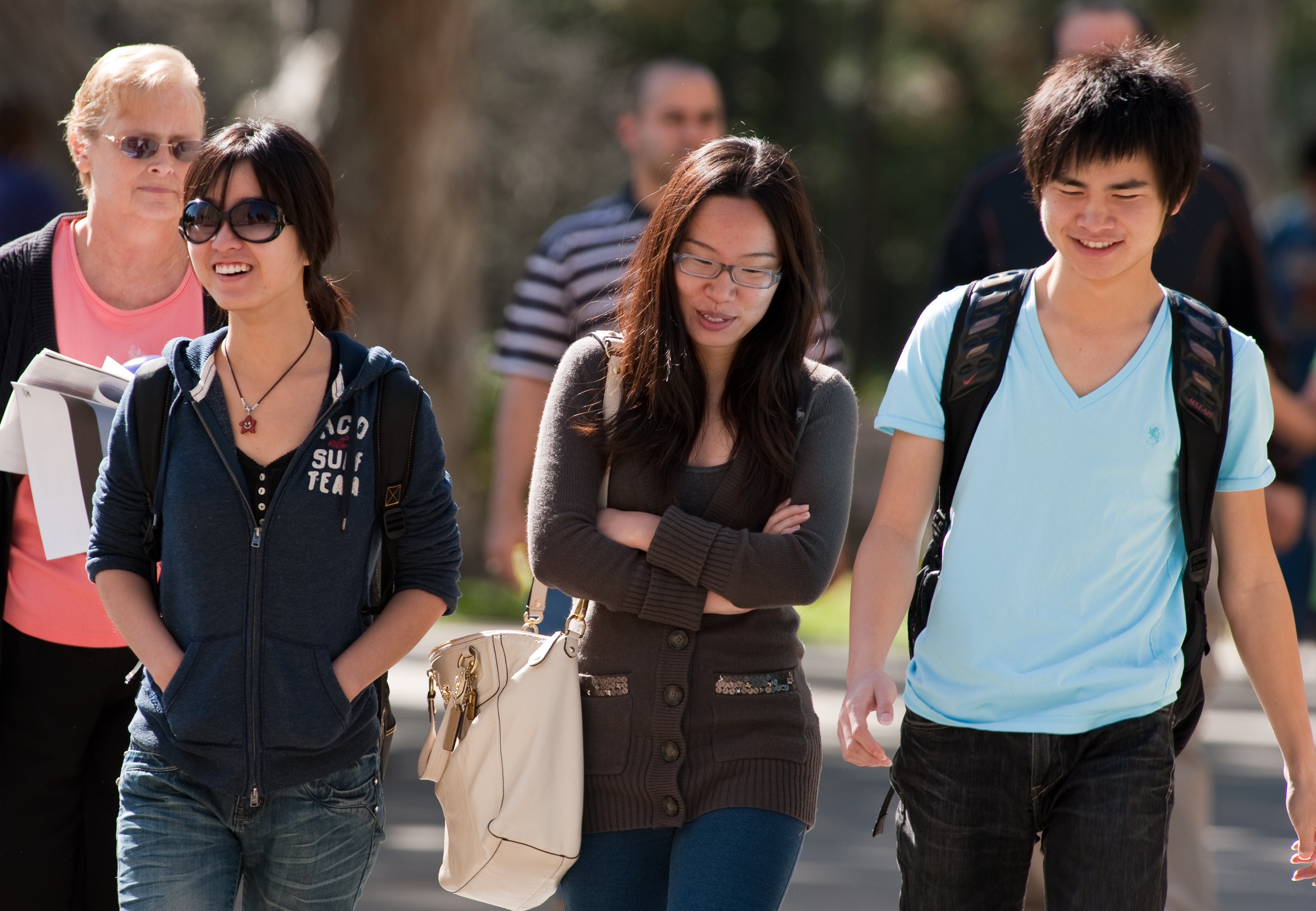 Students Walking