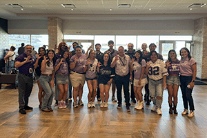 K-State alumni, Jim Bob Morris, welcomed 15 students to enjoy the K-State footballl game on Oct. 10.