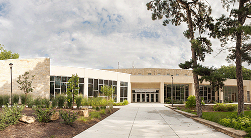 Justin Hall, home of the College of Health and Human Sciences.