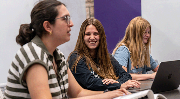 K-State students attend a tutoring session.