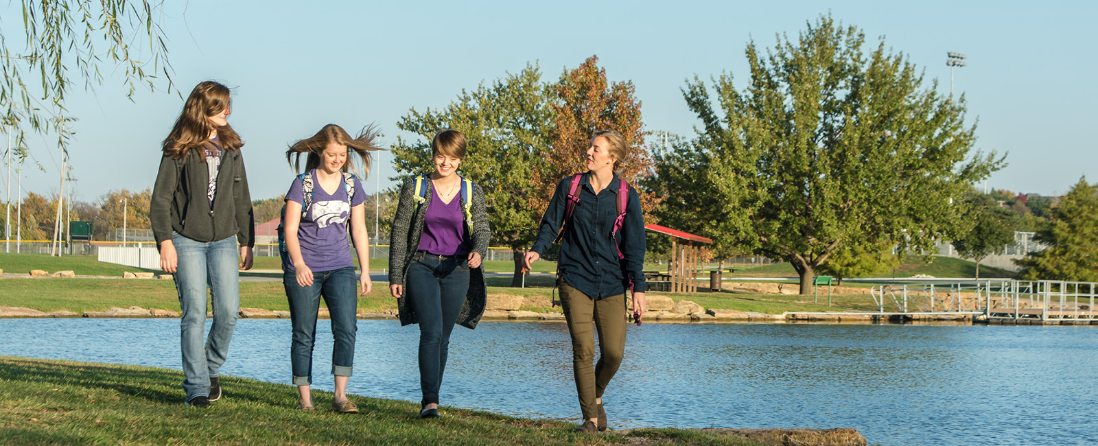 Students in park