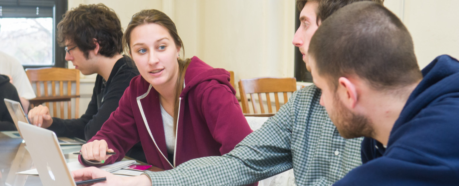 Students in discussion