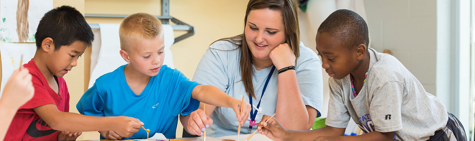K-State's Master of Arts in Teaching program allows you to change careers and become a teacher, much like this MAT student.