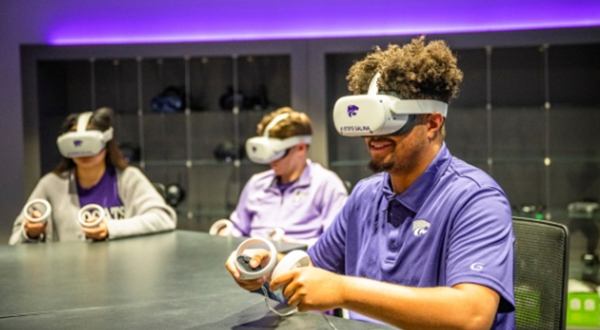 K-State Salina student studying extended realities