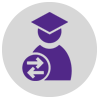 Transfer student icon