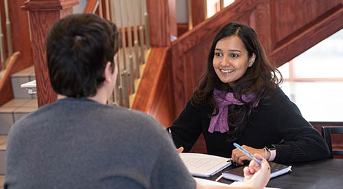 Student meeting with K-Stater