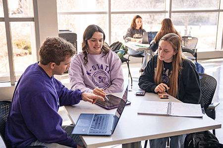 Peer advisors support each other at K-State.