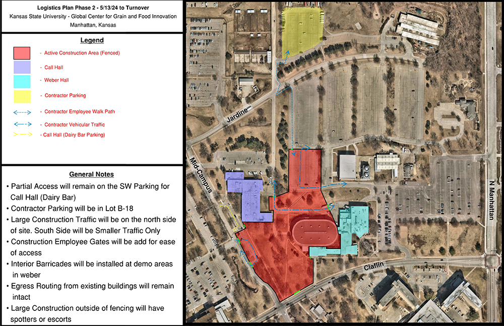 Construction graphic map phase two