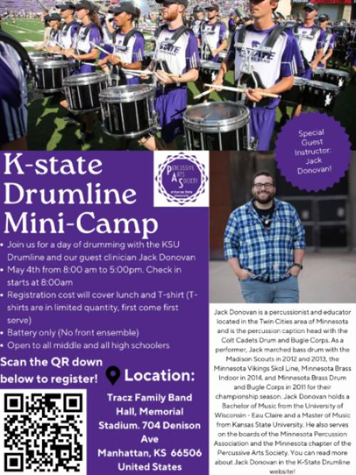 Drumline Mini Camp Poster