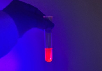 Glowing sample