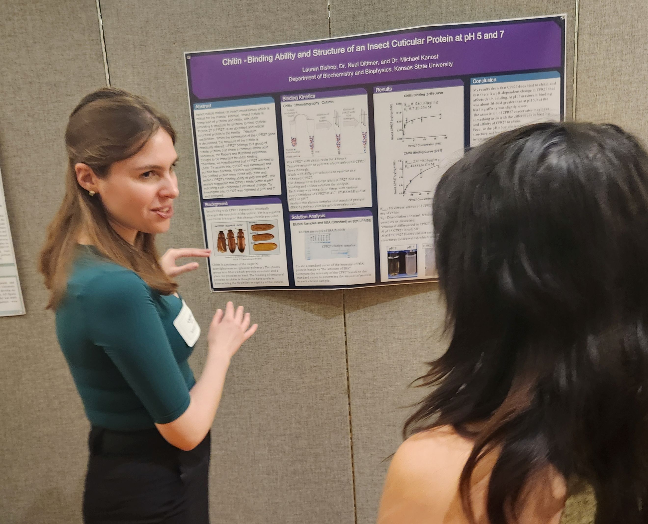 Lauren with poster