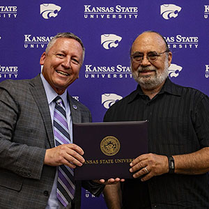President Linton and David Manning