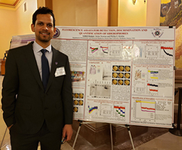 Ashish Kumar and his poster at Topeka