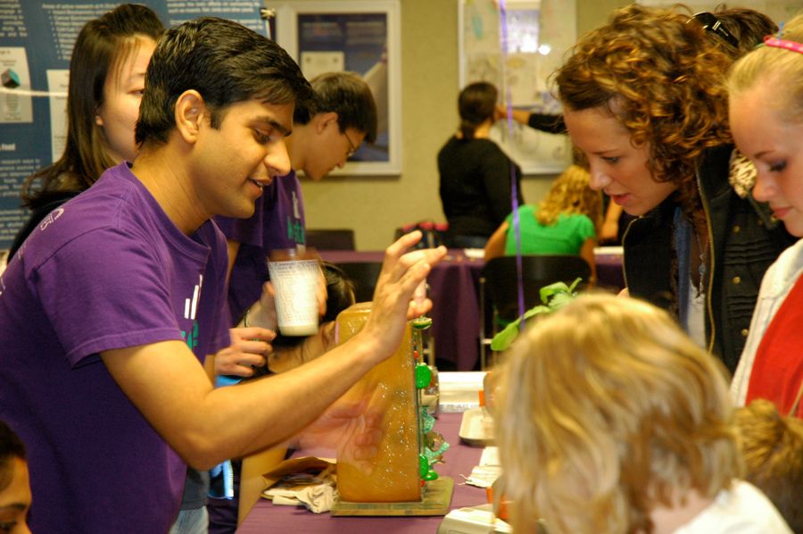 Prashant showing off his biochemisty magic