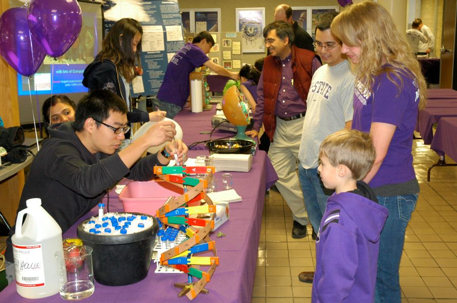Weihong showcasing his first DNA extraction experiment