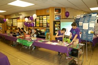 Ready to rock! (the poster at the far left is the Physics table)
