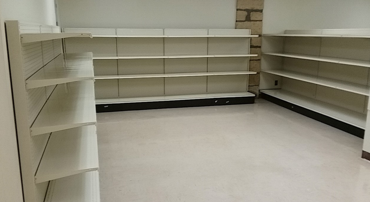 empty shelves