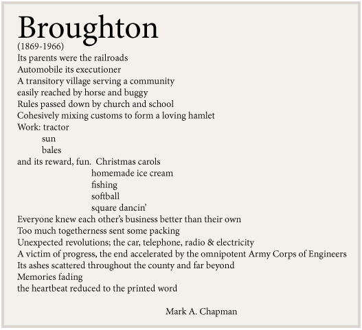 Broughton Poem